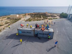 maersk line, containers, obstacles, the grid, malta
