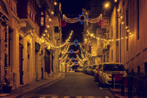 street lights christmas in malta