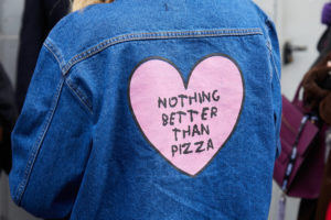 jeans jacket, love sign, valentines day