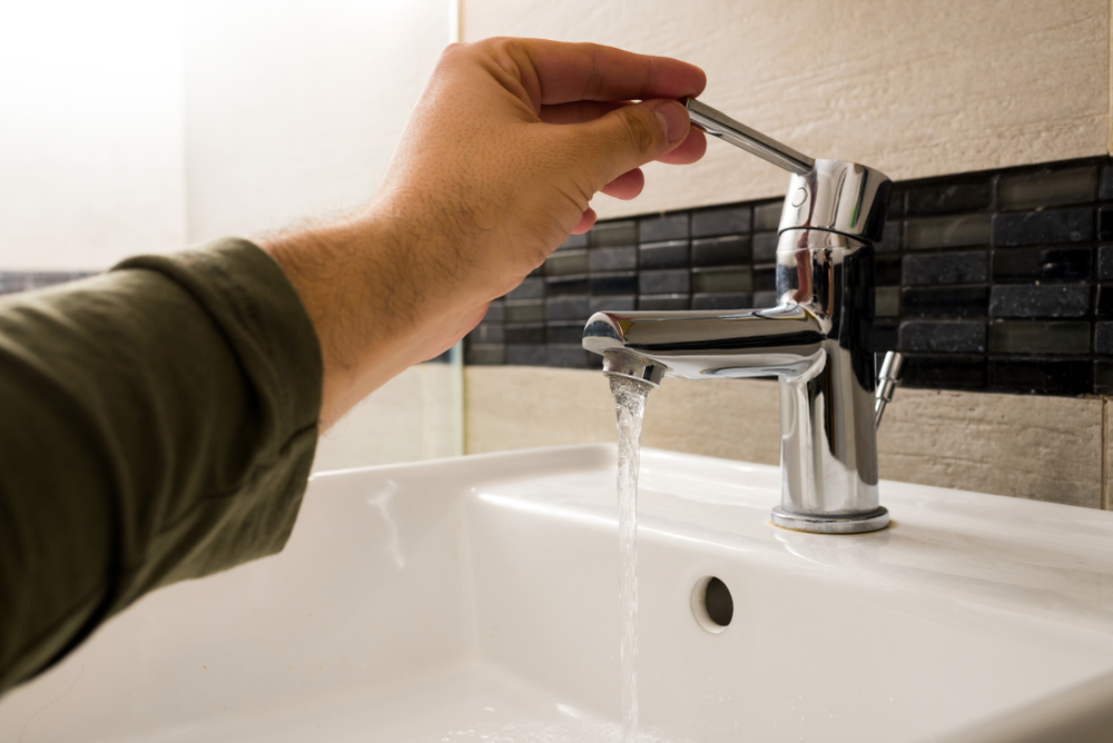 use of water pressure pumps for running water